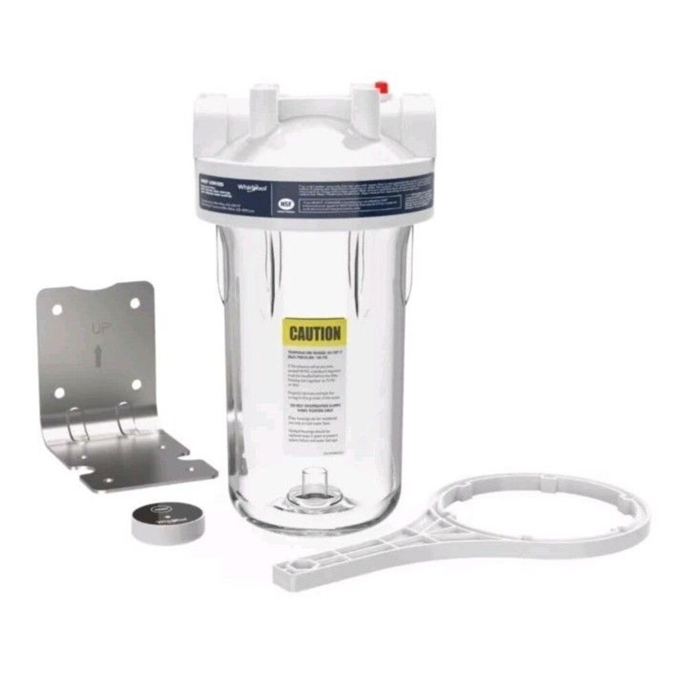 Whirlpool 10" x 4.5" Large Capacity Whole House Water Filter Housing WHKFDWHB...